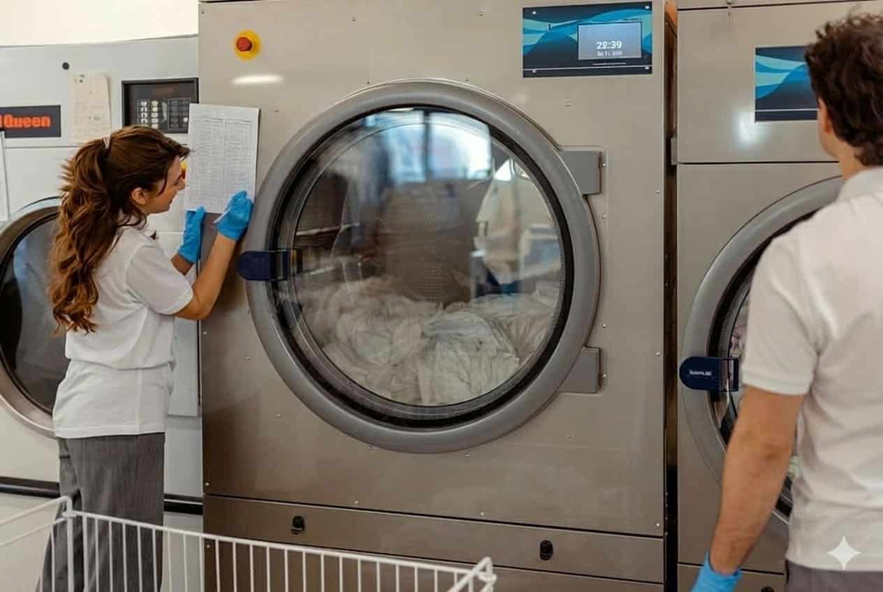 Proceso de lavandería industrial en Lima con control técnico y verificación por personal especializado