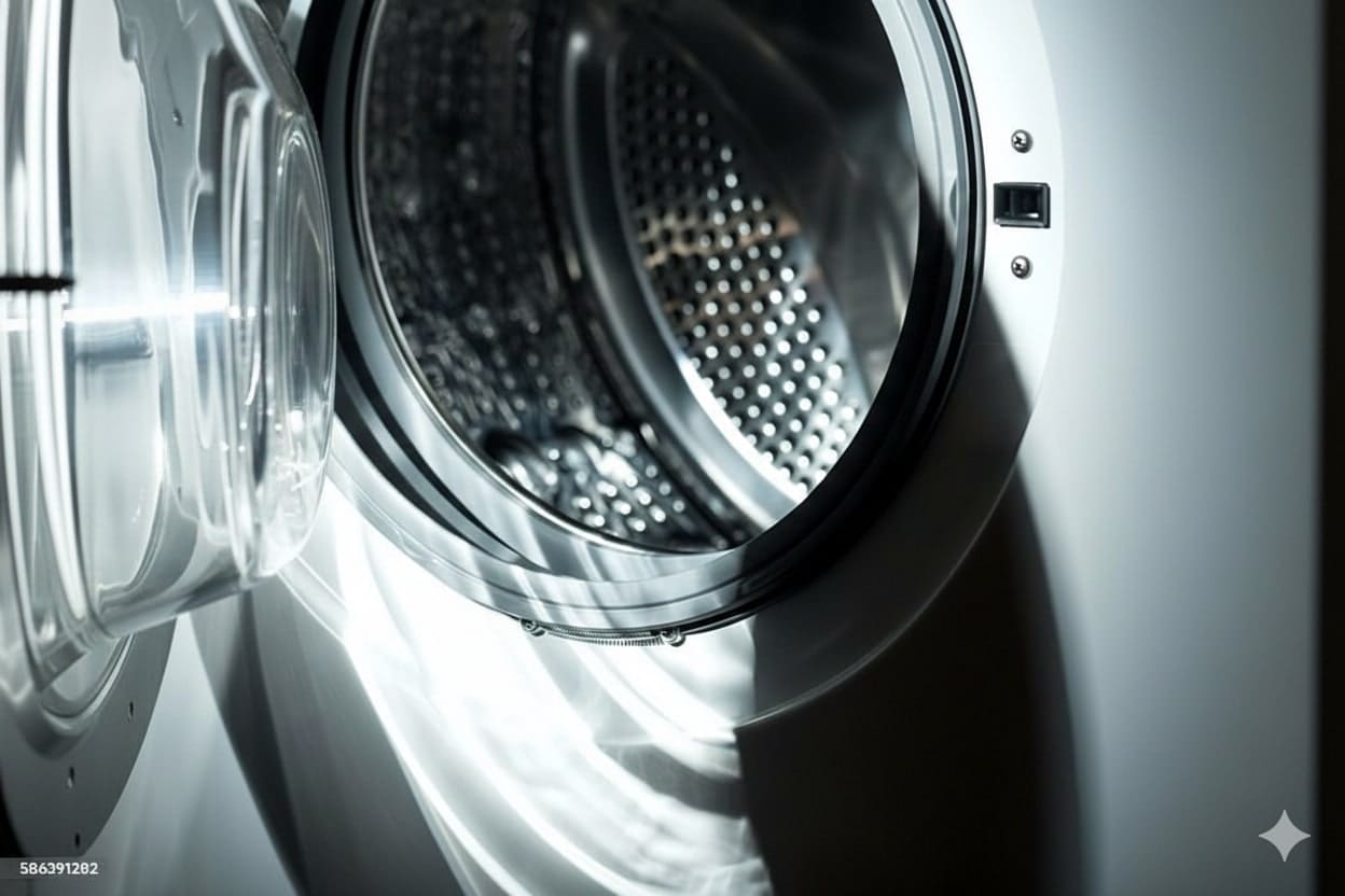 Detalle de proceso de lavandería industrial textil en Lima con control técnico
